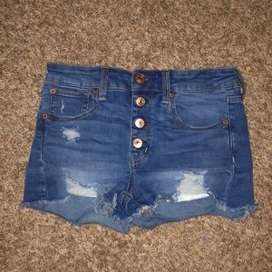 American Eagle high waist shorty shorts size 2